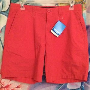 Men’s coral Columbia shorts